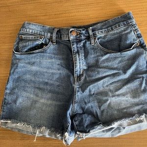 J Crew High Waisted Denim Shorts